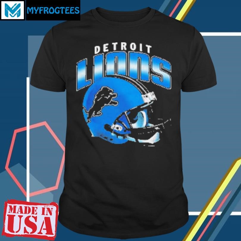 Original Detroit Lions Gradient Helmet T-Shirt