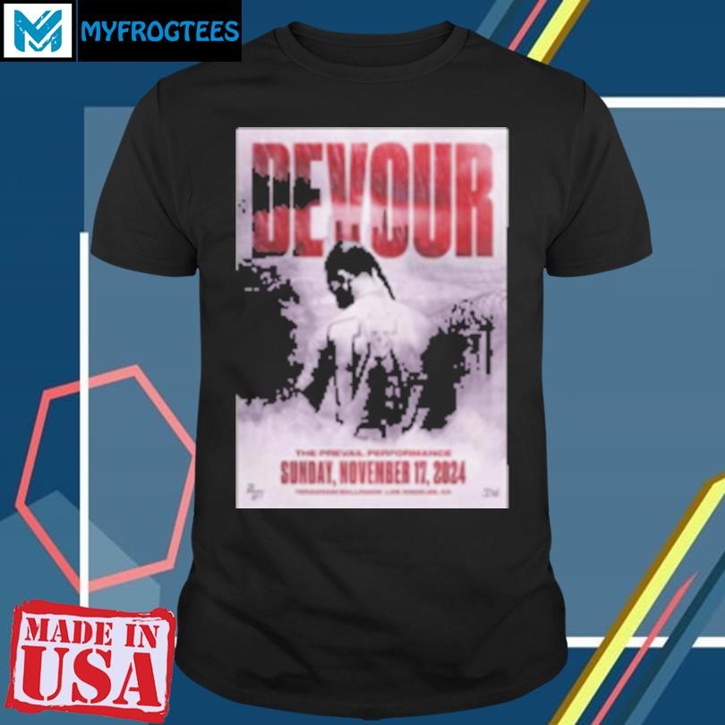 Original Devour November 17 2024 Teragram Ballroom Los Angeles Ca T-Shirt