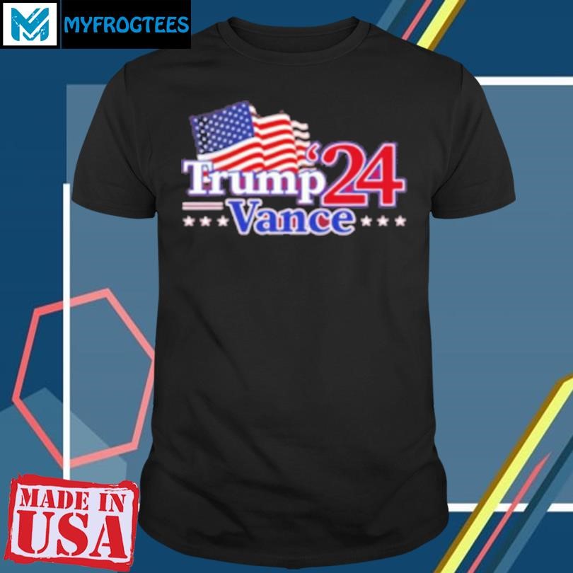 Original Donald Trump And J.D Vance 2024 Us Flag T-Shirt