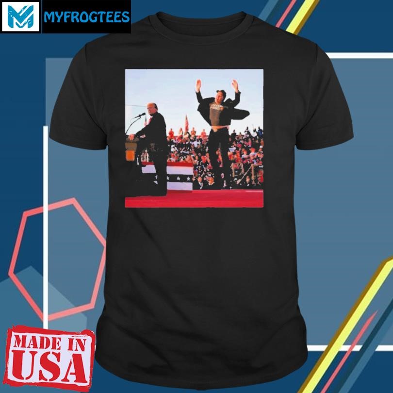 Original Elon Musk Jumped for Trump at Butler Rally Poster Shirt