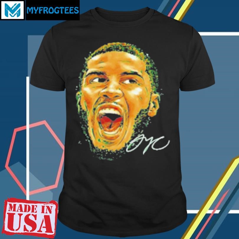 Original Face Jayson Tatum Scream Basketball Signature T-Shirt