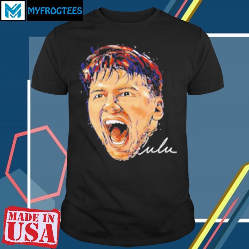 Original Face Luka Doncic Scream Basketball Signature T-Shirt