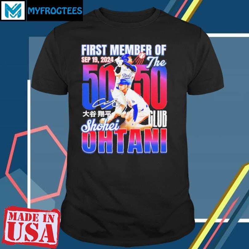 Original First Member of The 50 50 Club Shohei Ohtani shirt