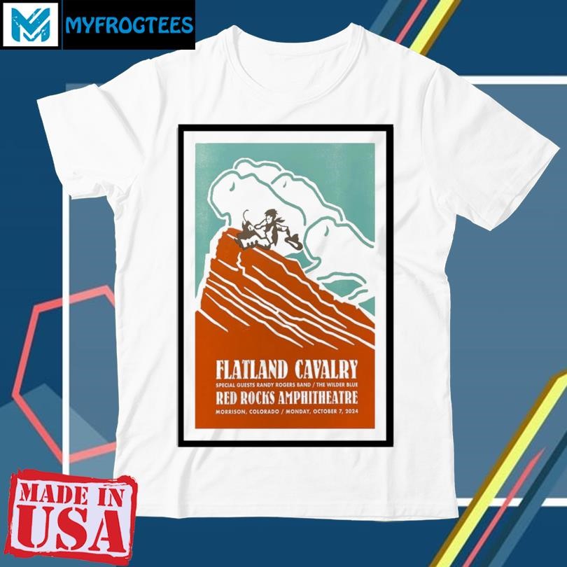 Original Flatland Cavalry Poster Tour Red Rocks 2024 shirt