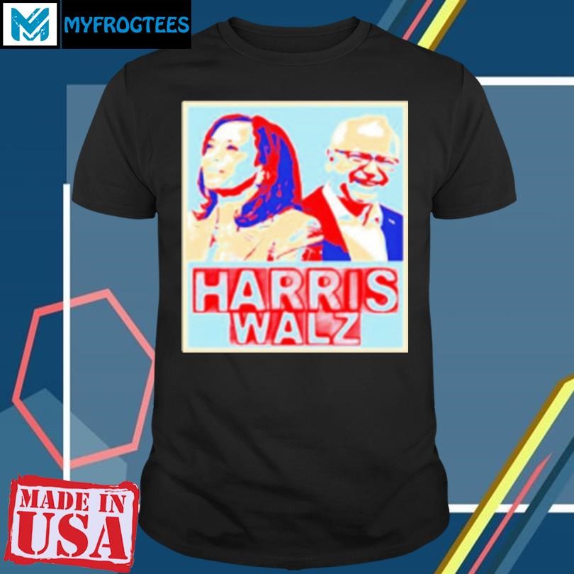 Original Harris Walz Poster Great Gift Retro T-Shirt