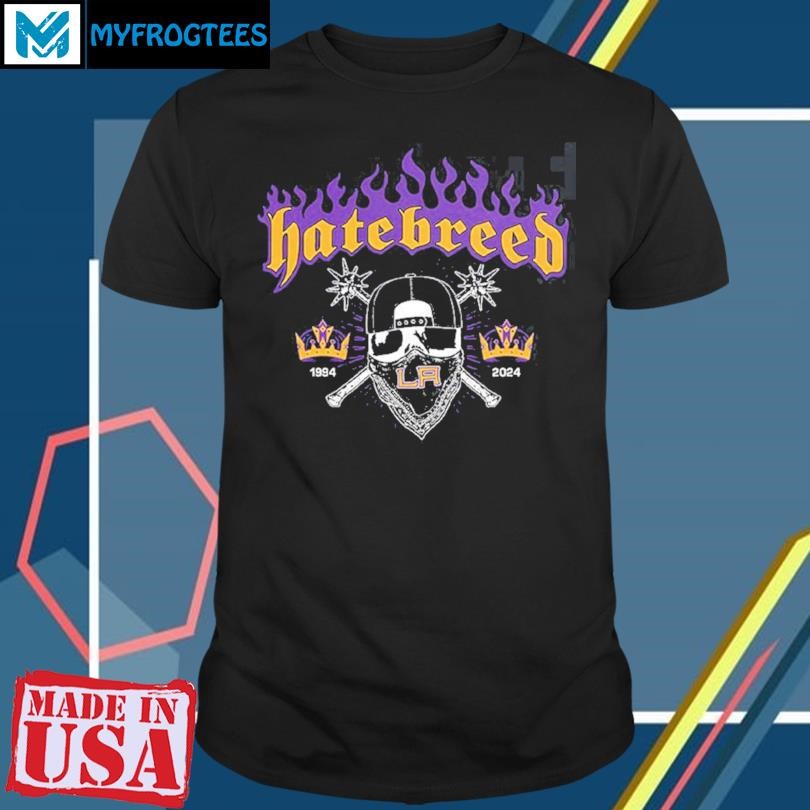 Original Hatebreed Merch For Los Angeles California At The Wiltern On October 15 2024 Tribute To Kobe Bryant 24 Black Mamba Brutality Forever T-Shirt