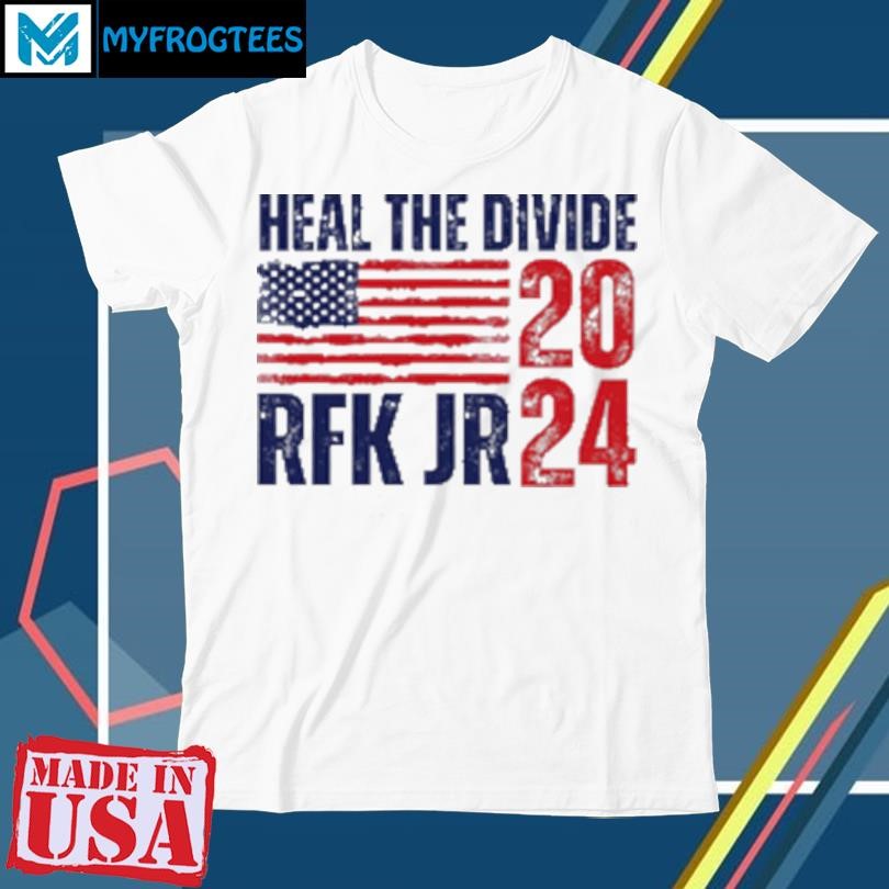 Original Heal The Divide RFK Jr 24 USA Flag T-Shirt