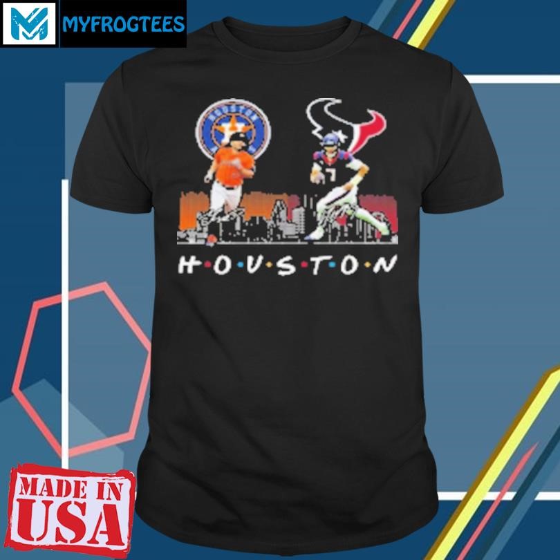 Original Houston Astros Baseball Houston Texans Football The Friends The Proud Signatures 2024 T-Shirt