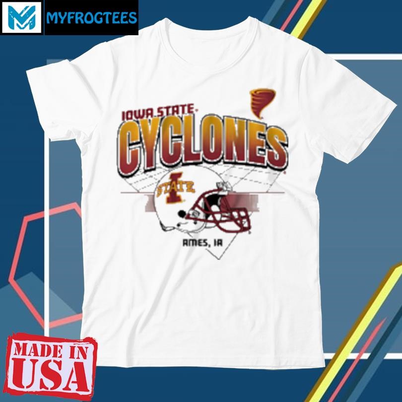 Original Iowa State Cyclones football helmet grid vintage T-Shirt