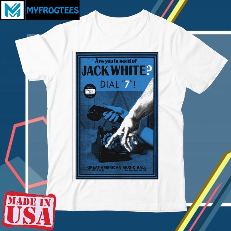 Original Jack White Oct 4, 2024 Great American Music Hall, San Francisco, CA Poster shirt