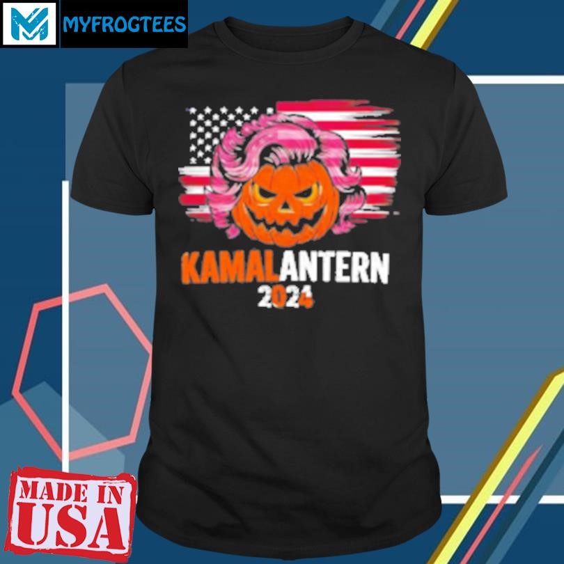 Original Kamala Harris Retro Halloween Jack O Lantern Flag 2024 T-Shirt