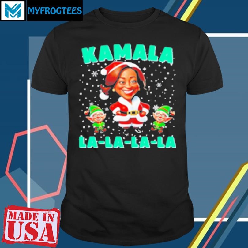 Original Kamala Lalalala Kamala Harris 2024 Funny Christmas Xmas T-Shirt