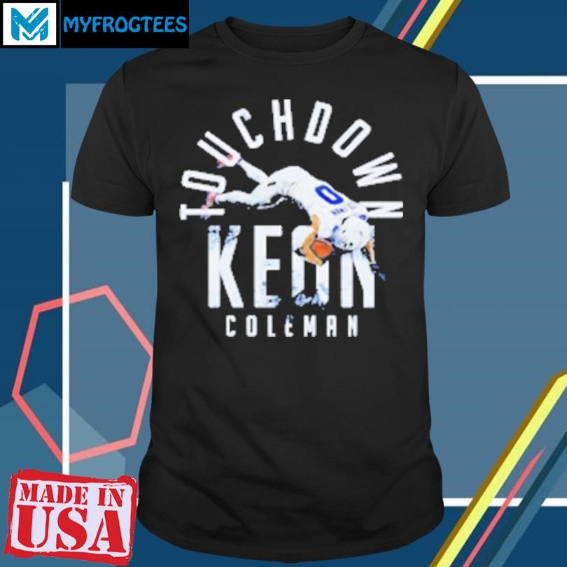 Original Keon Coleman Buffalo TD Flip Football Signature T-Shirt