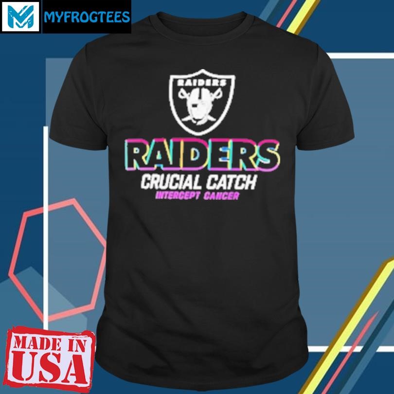 Original Las Vegas Raiders NFL Crucial Catch Intercept Cancer 2024 T-Shirt