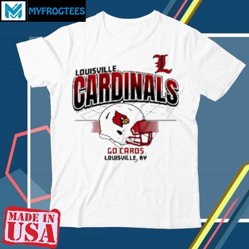 Original Louisville Cardinals football helmet grid vintage T-Shirt