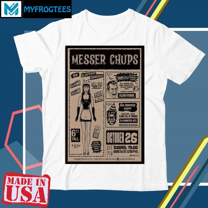 Original Messer Chups Tour San Antonio, TX 2024 Poster shirt