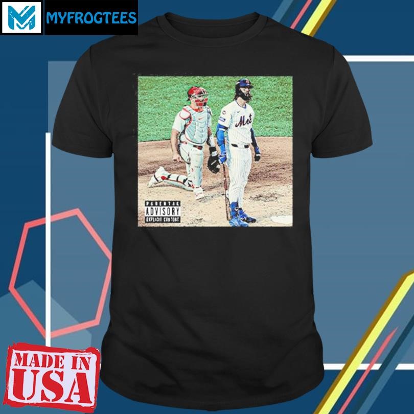 Original Mets Jesse Winker Parental Advisory Explicit Content T Shirt