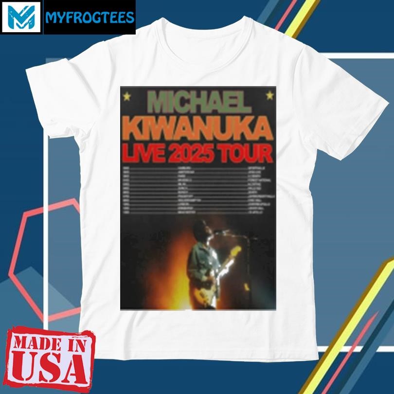 Original Michael Kiwanuka Live Tour 2025 T-Shirt