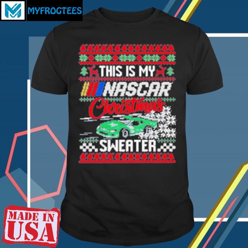 Original Nascar Checkered Flag Sports Black Ugly Holiday 2024 T-Shirt