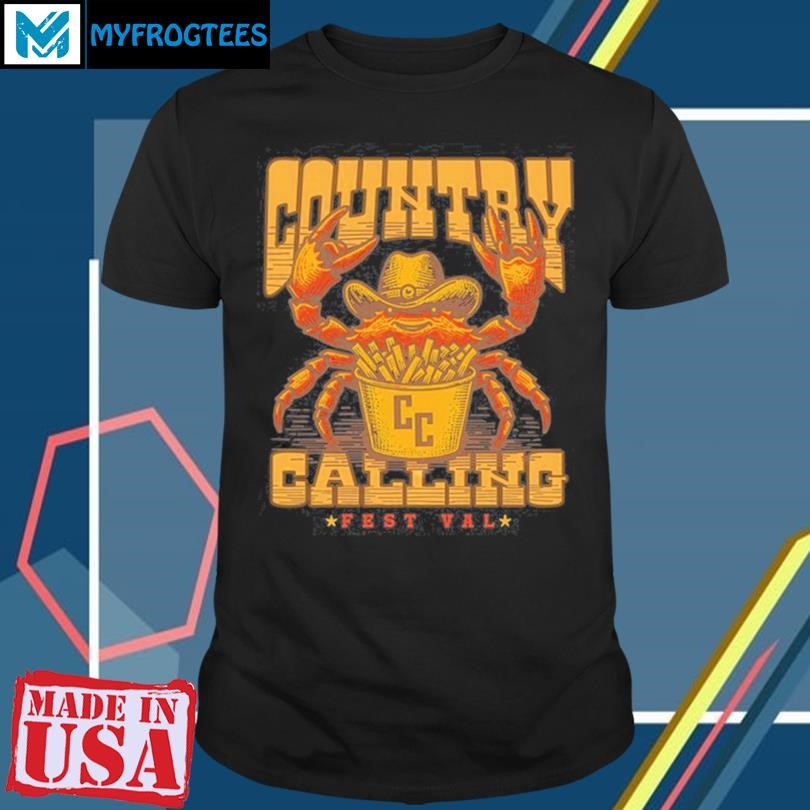 Original Oceans Calling Festival Country Calling Crab shirt