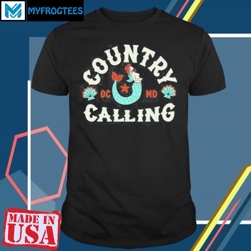 Original Oceans Calling Festival Country Calling Mermaid Lineup Shirt