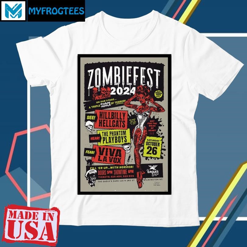 Original Oct 26, 2024 ZombieFest Show Wilmington, NC Poster shirt