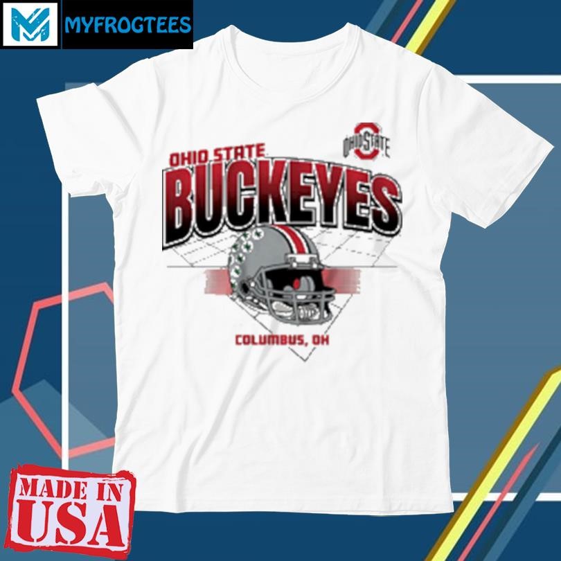 Original Ohio State Buckeyes football helmet grid vintage T-Shirt