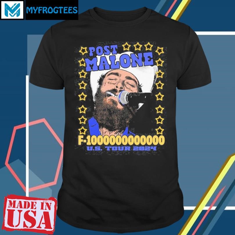 Original Post Malone F-1 Trillion US Tour Star shirt