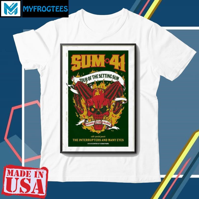 Original Sum 41 Cedar Park, TX 2024 Poster shirt