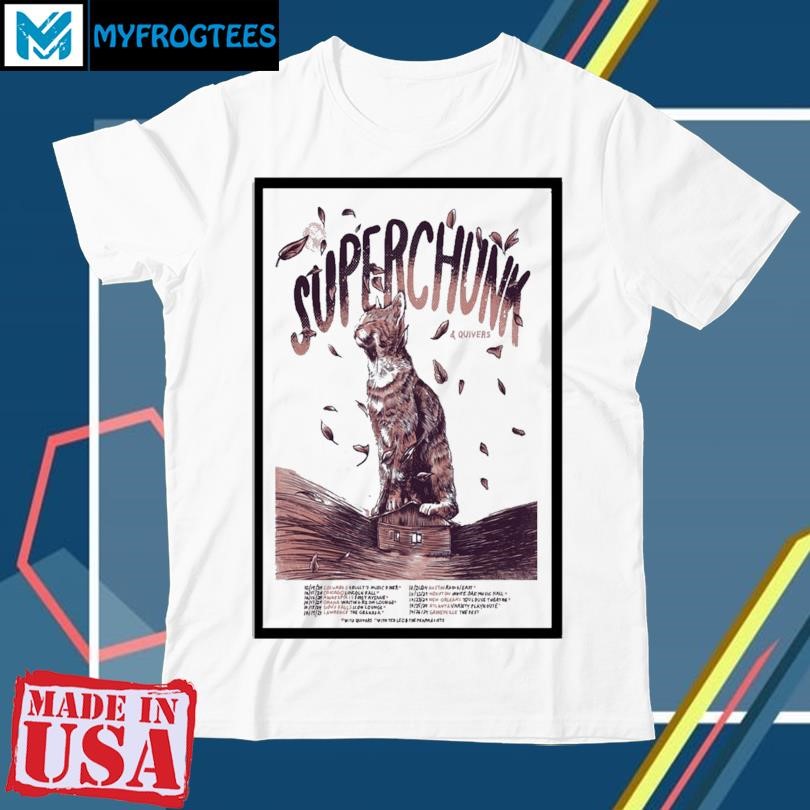 Original Superchunk & Quivers America October 2024 Tour Poster shirt