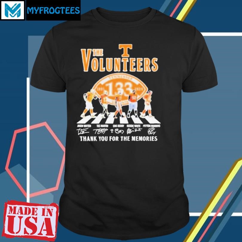 Original Tennessee Volunteers Celebrating 133 Years Of The Memories T Shirt