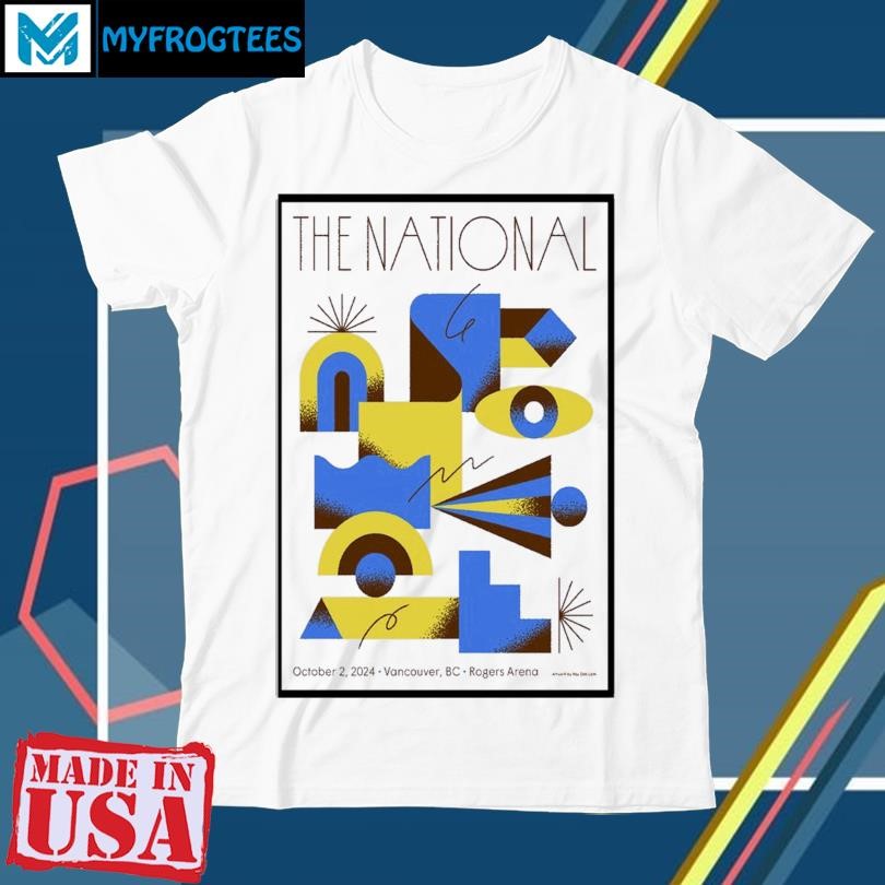 Original The National October 2 2024 Rogers Arena Vancouver BC Poster shirt