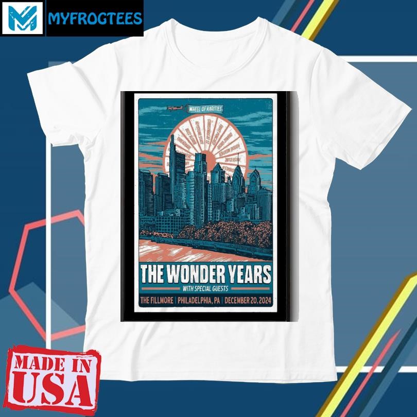 Original The Wonder Years The Fillmore Philadelphia, PA December 20 2024 Poster shirt