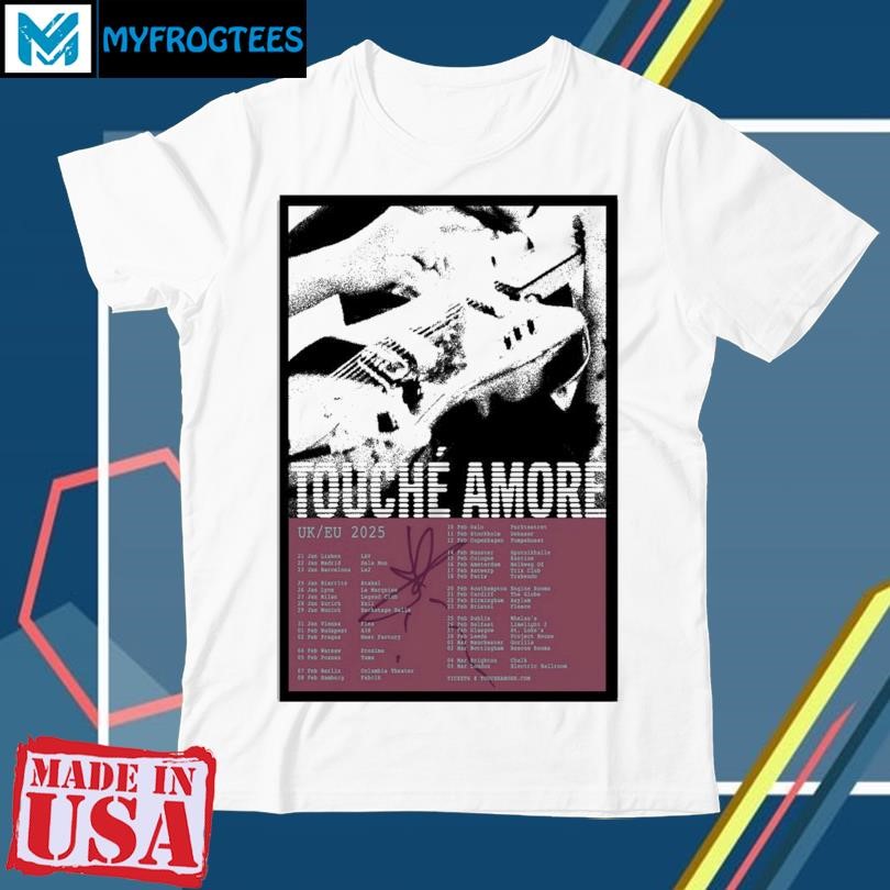 Original Touche Amore Tour UK EU 2025 Poster shirt