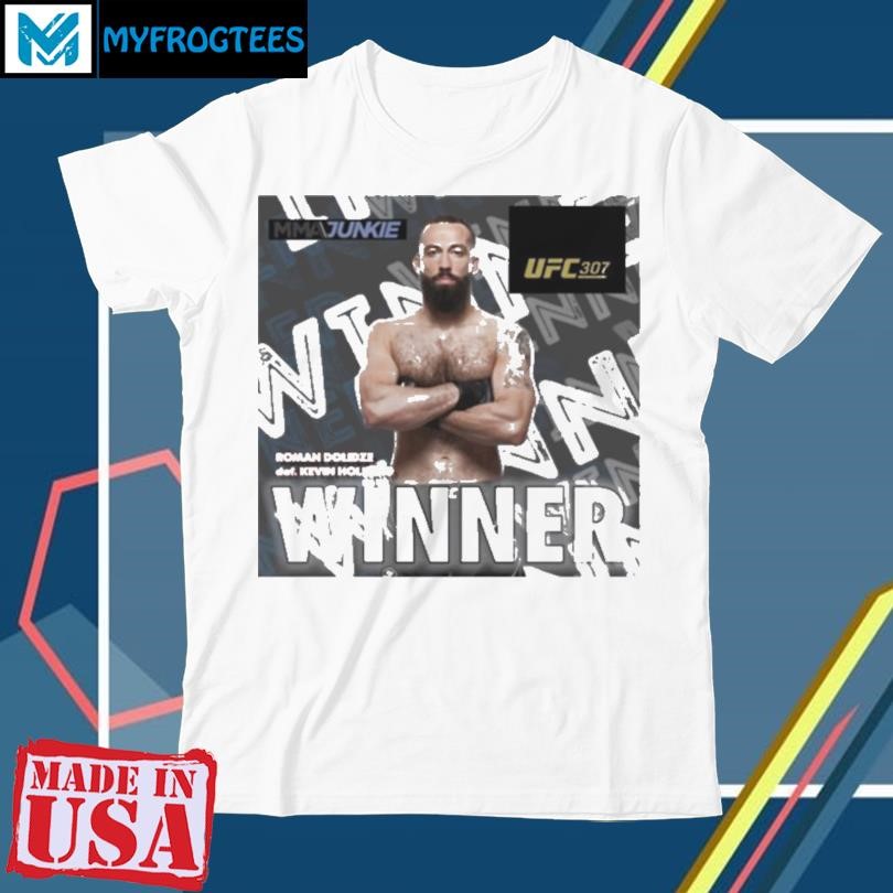 Original UFC 307 winner Roman Dolidze def. Kevin Holland MMA Junkie 2024 Poster t shirt