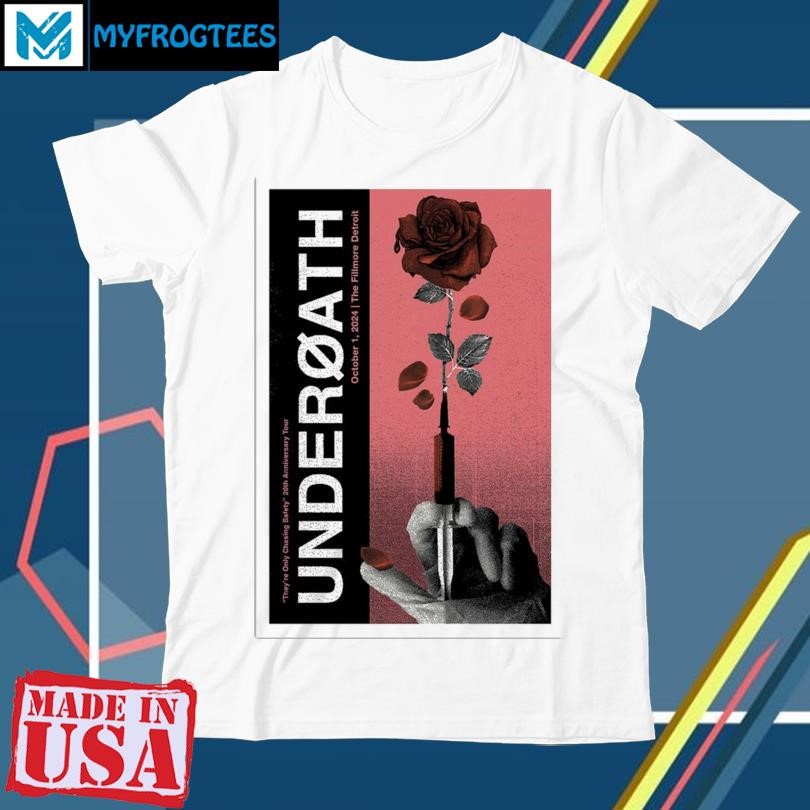 Original Underoath October 1, 2024 In Detroit, MI Tour Poster shirt