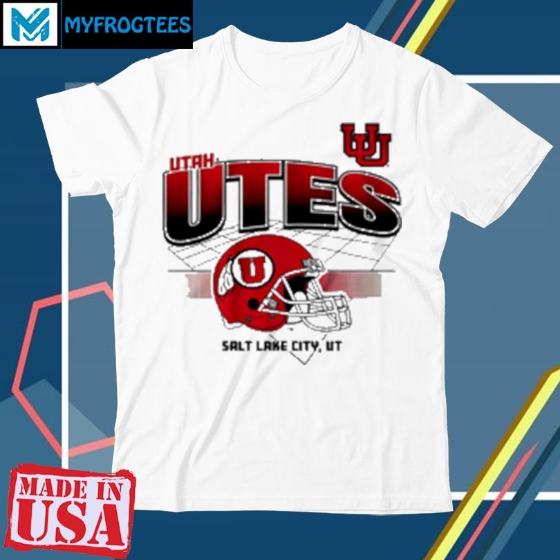 Original Utah Utes football helmet grid vintage T-Shirt