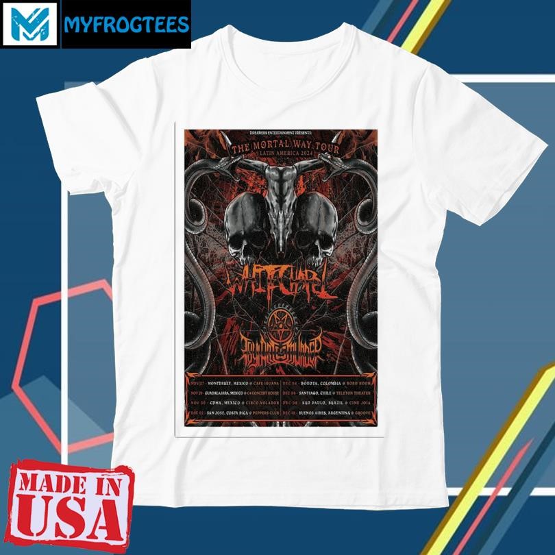 Original Whitechapel The Mortal Way Tour Latin America 2024 Poster shirt