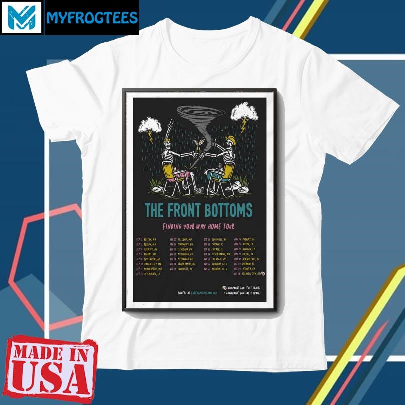 The Front Bottoms Finding Your Way Home Tour 2024 Poster shirt