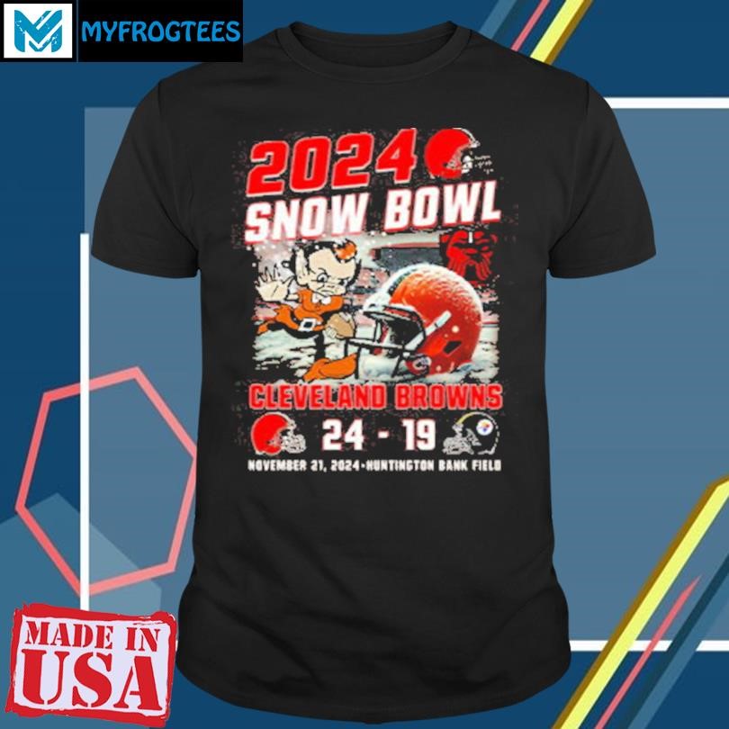 2024 Snow Bowl Browns 24-19 Steelers Shirt