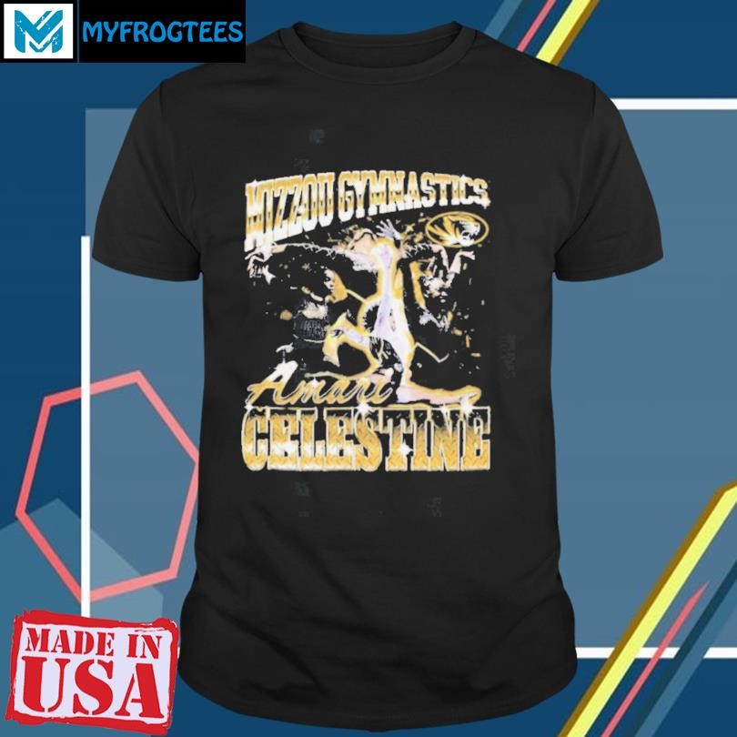 Amari Celestine Mizzou Gymnastics Throwback 90s Vintage Players Graphic t shirt