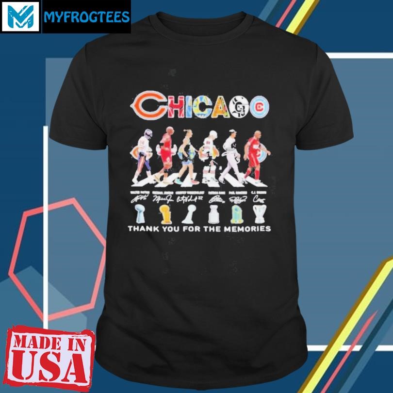 Chicago Sports Abbey Road Players Thank You For The Memories Signatures Shirt