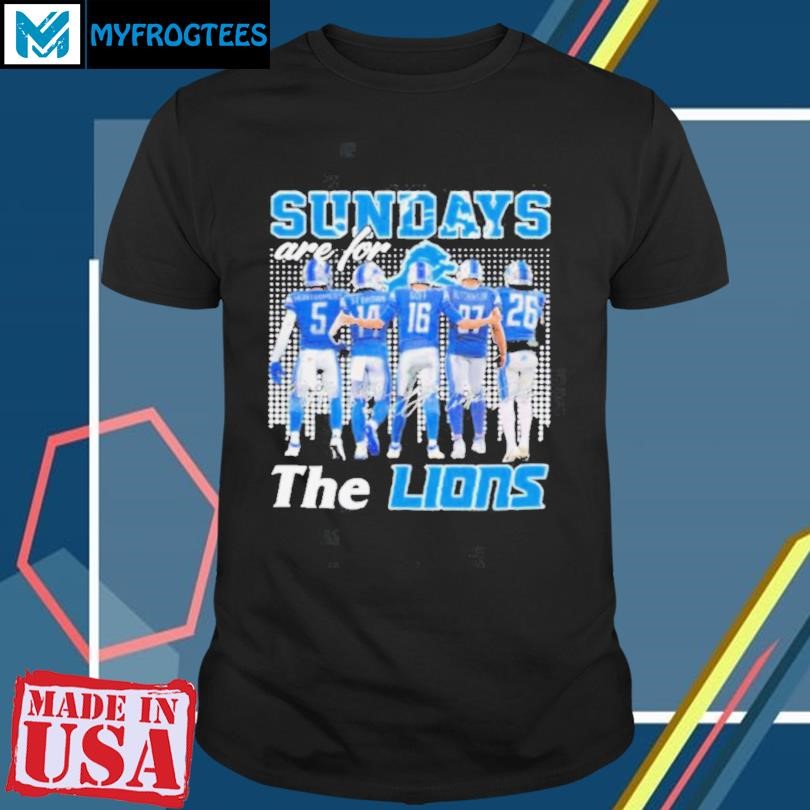 Detroit Lions Players Sundays Are For The Lions shirt