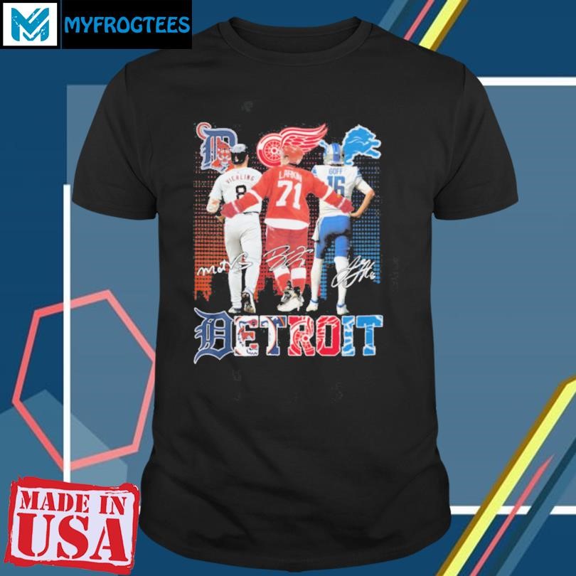 Detroit Tigers – Detroit Red Wings – Detroit Lions Signature Shirt