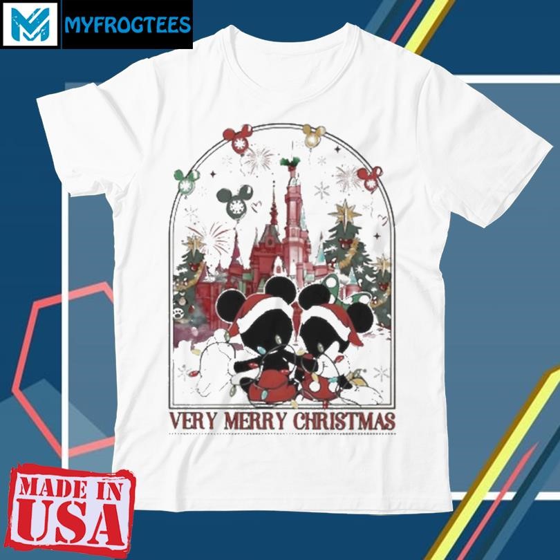 Disney Couples Christmas Shirt, Mickey And Minnie Christmas Shirt