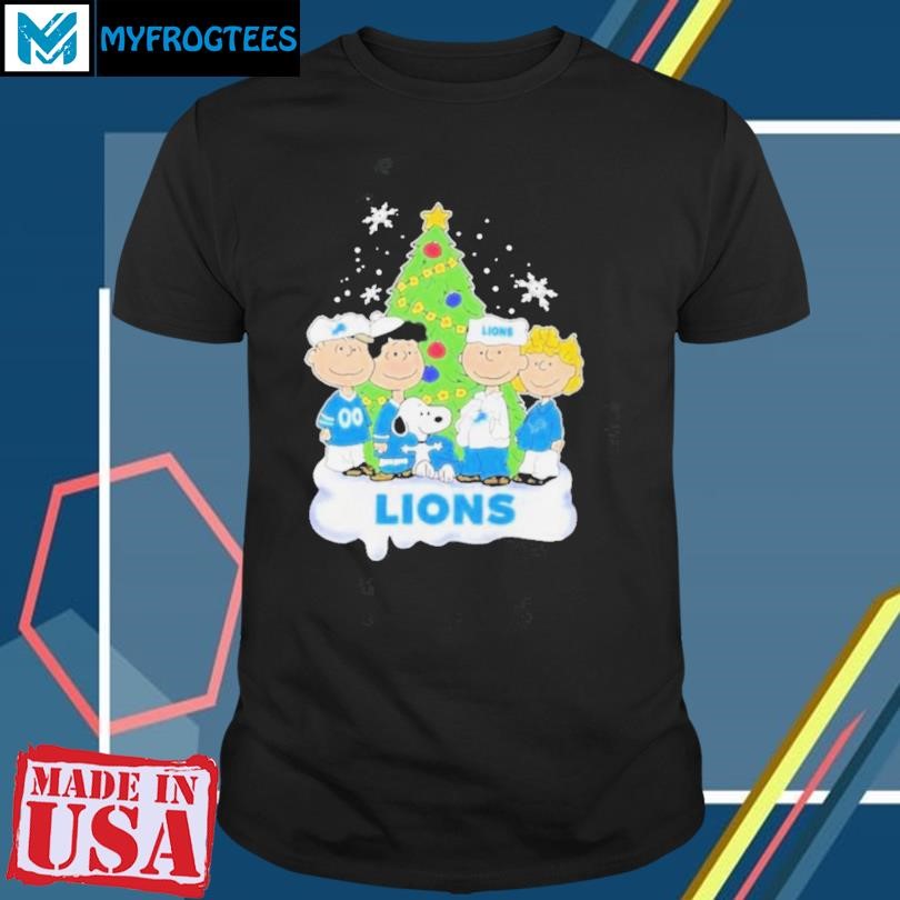 Event Christmas Peanuts Characters X Detroit Lions Shirt