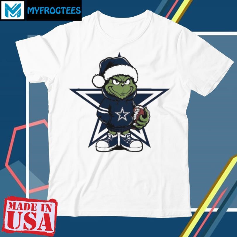 Grinch hug ball Dallas Cowboys Christmas shirt