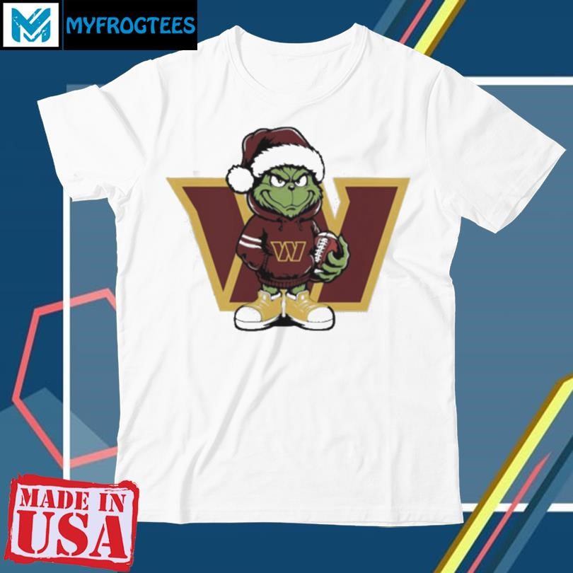 Grinch hug ball Washington Commanders Christmas shirt