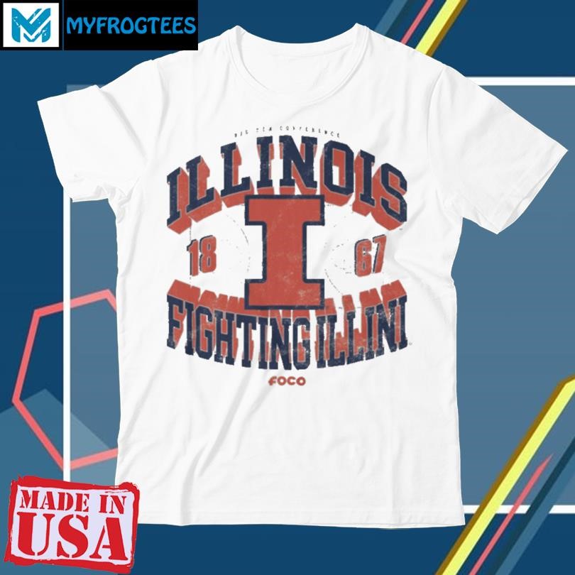 Illinois Fighting Illini Court Arched Wordmark T Shirt