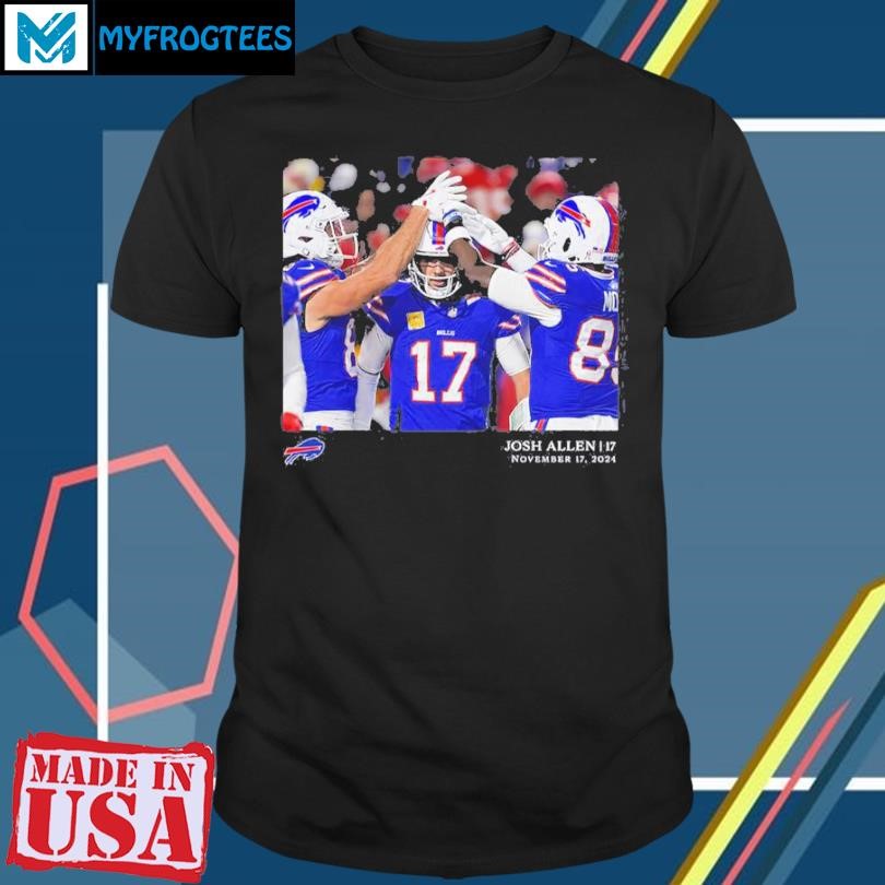 Josh Allen Buffalo Bills Nfl Flash Features Week 11 T-shirt